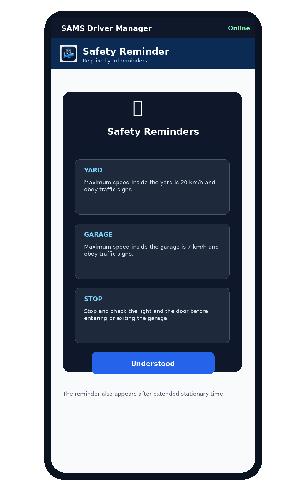 Safety Reminders